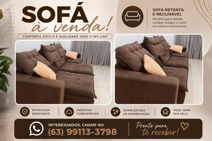 Sofá retrátil 