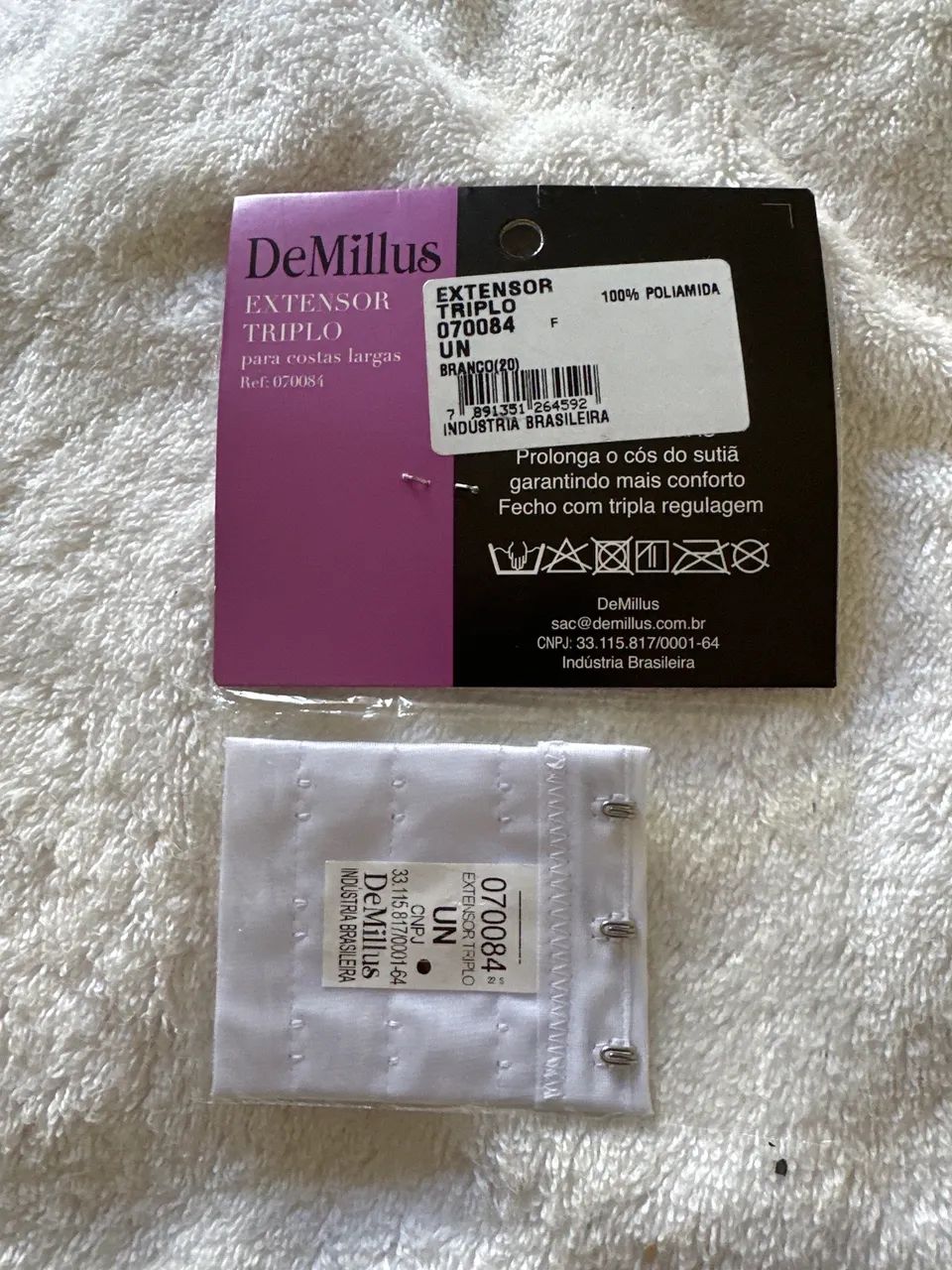 Extensor triplo para costas largas branco 