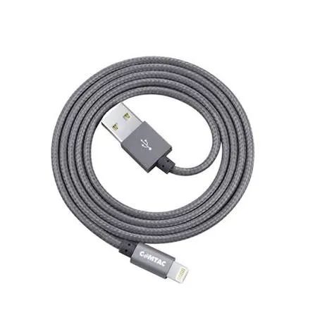 cabo lightning reforçado metalico 1 metro - iphone/ ipad