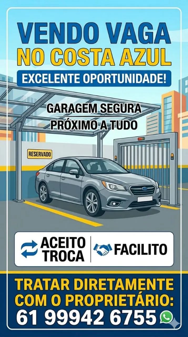 Vendo Vaga de Garagem COSTA AZUL
