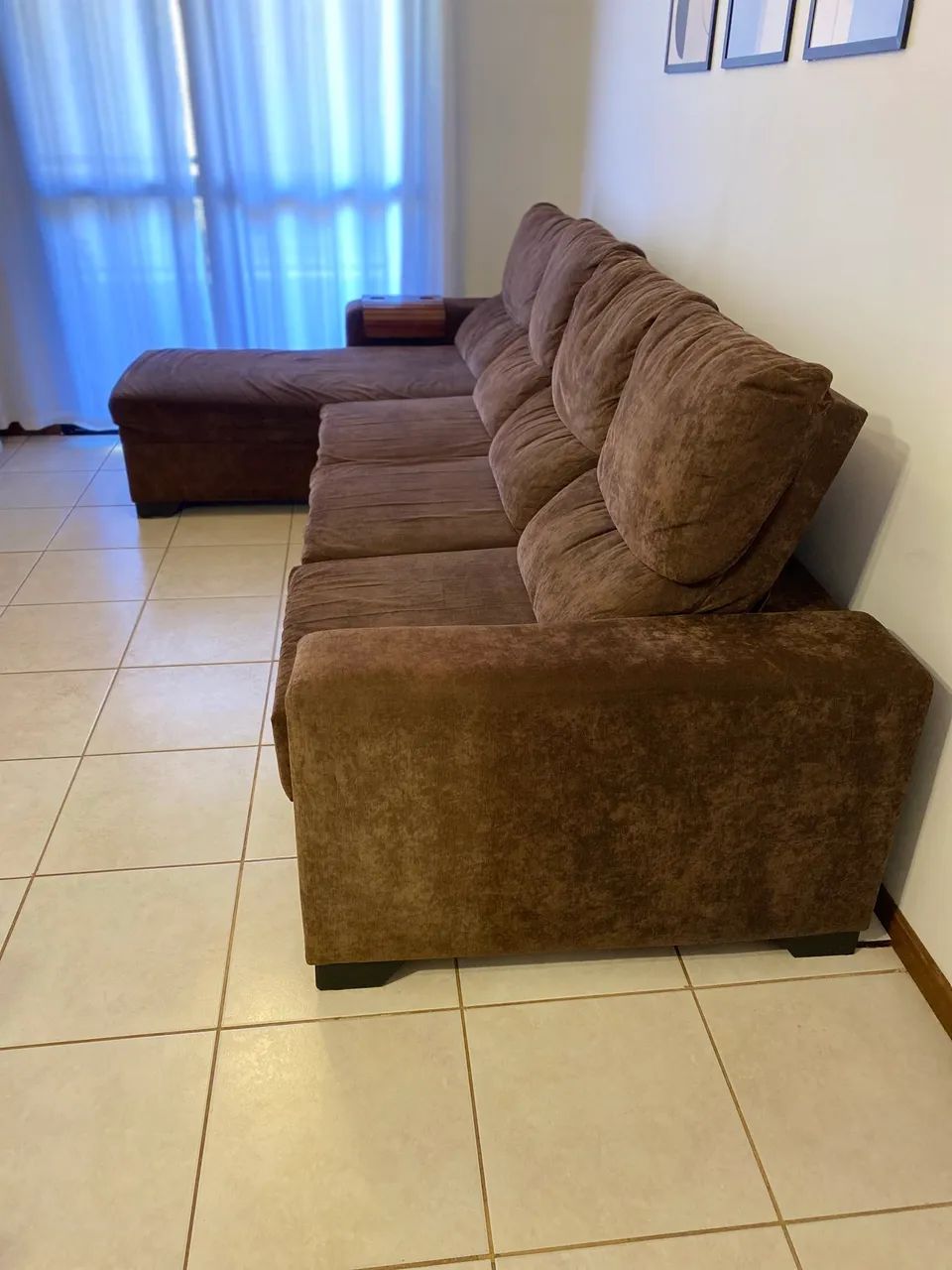 Sofá retrátil e reclinável com chaise - Foto 5