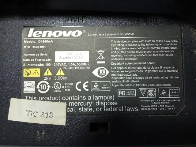 Monitor Lenovo D1960WA - Foto 4