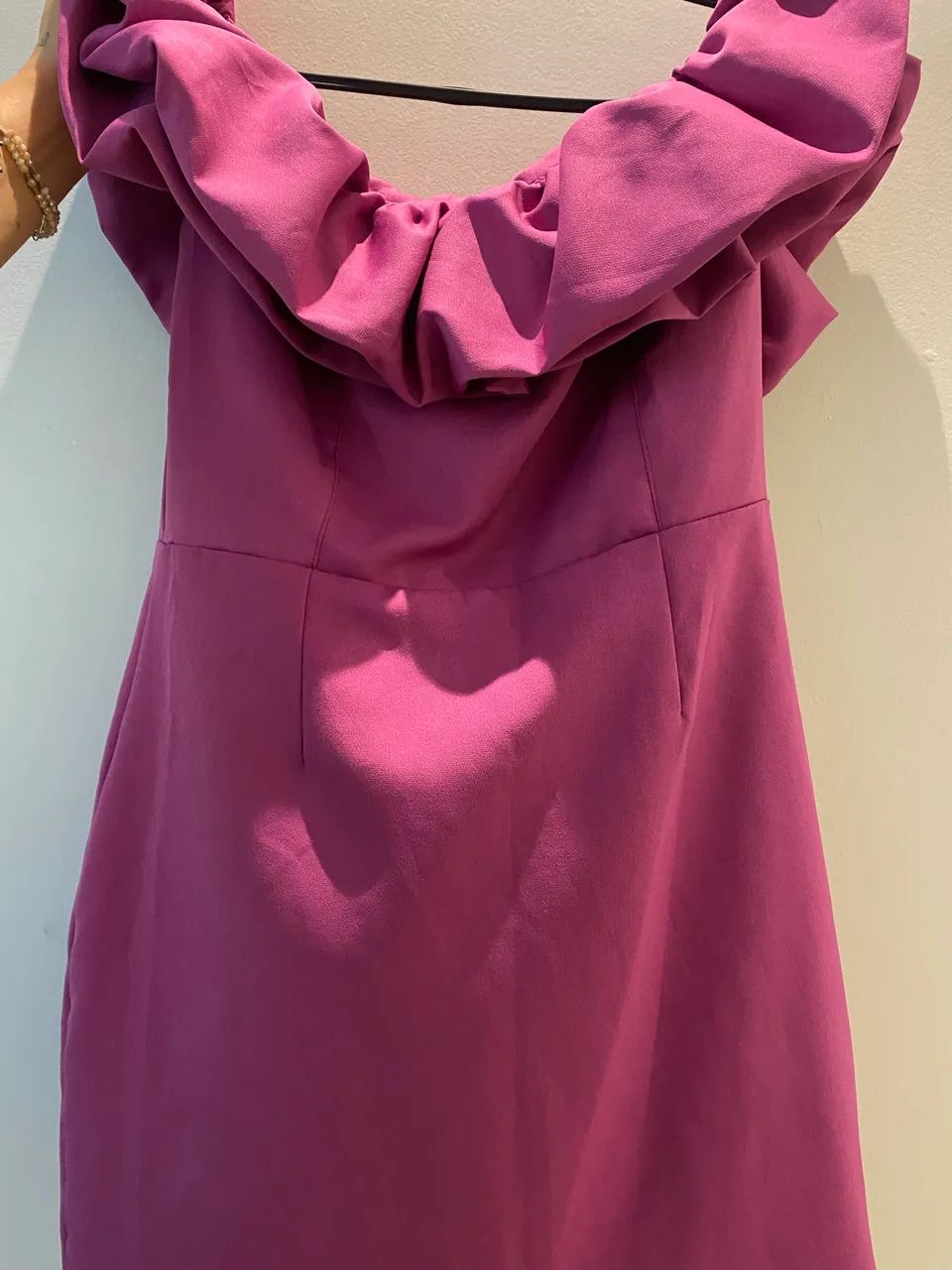 Vestido rosa curto com babado  - Foto 5