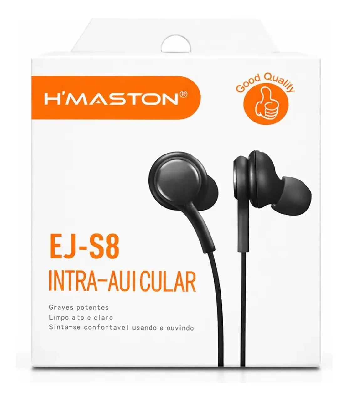 Fone De Ouvido Com Fio Hmaston Ej-s8 P2 1.2m Cabo Resistente - Foto 2