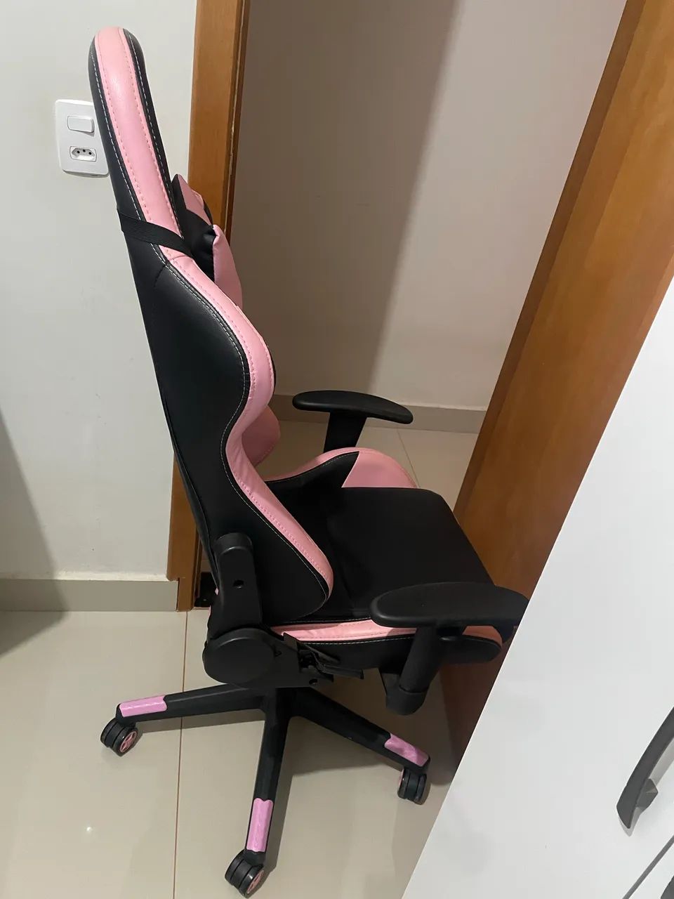 Cadeira Gamer Max Racer Skilled Rosa - Foto 2