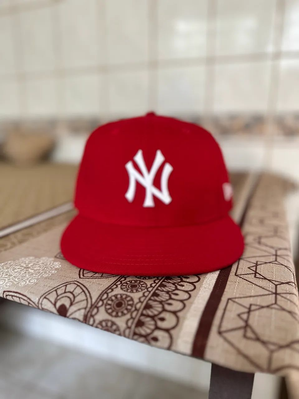 Boné New Era Vermelho NY Yankees 7 3/8 Original 