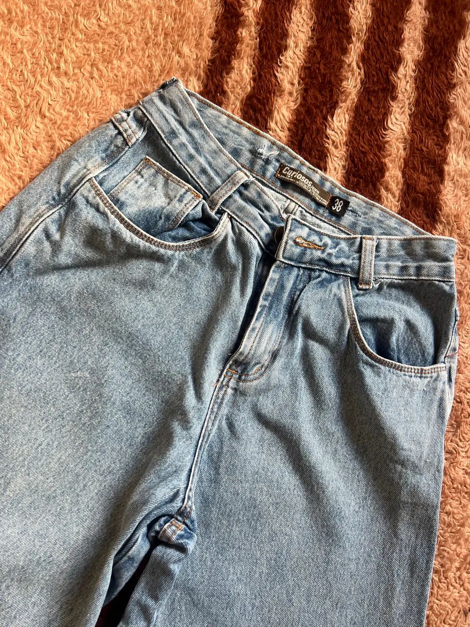 Calça Jeans Wide Leg Marmorizado  - Foto 3