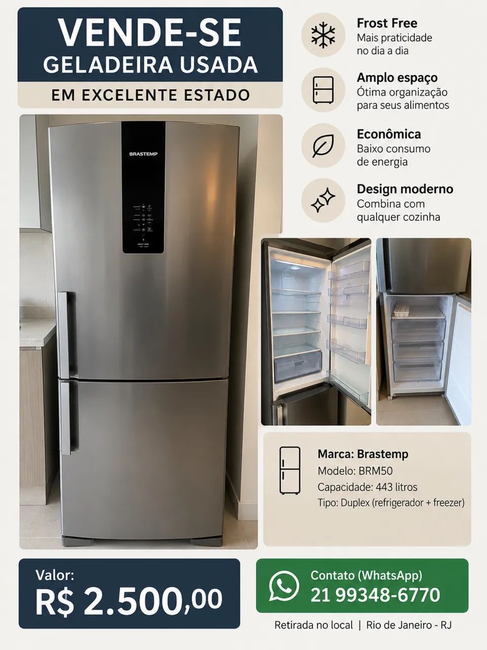 Geladeira duplex