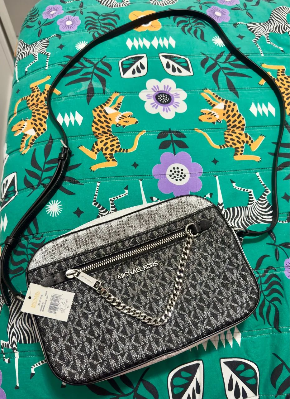 bolsa michael kors jet set crossbody preta - Foto 5
