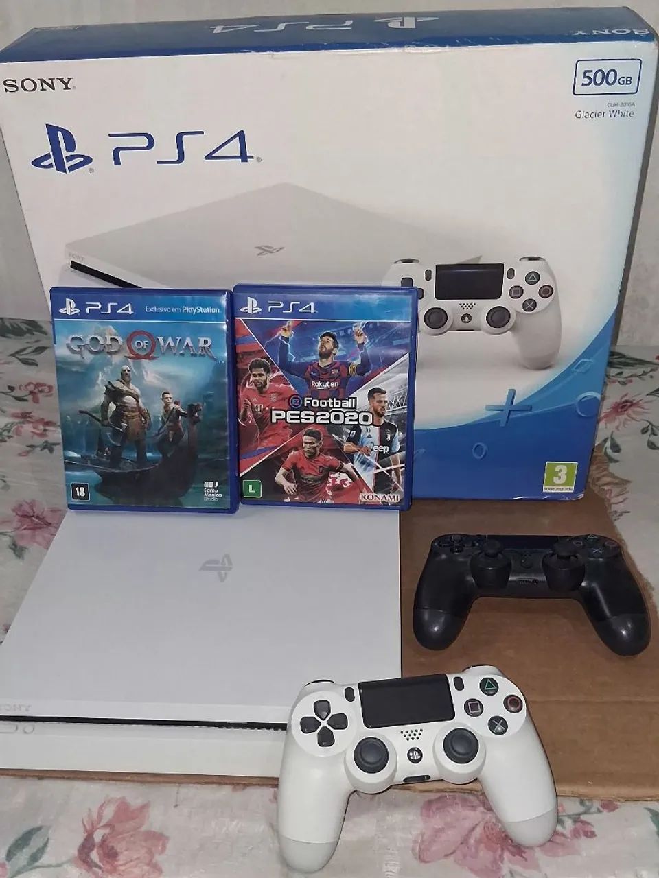 Ps4 slim branco de colecionador 