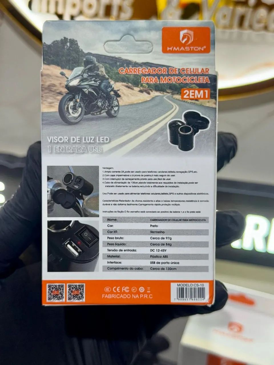 Carregador de celular para moto - Foto 4