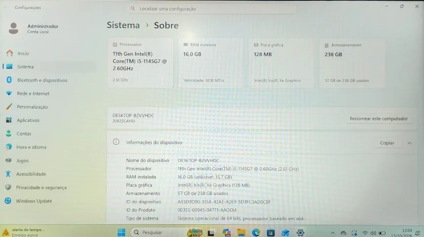 Notebook Lenovo L14 Gen 2 - Foto 4