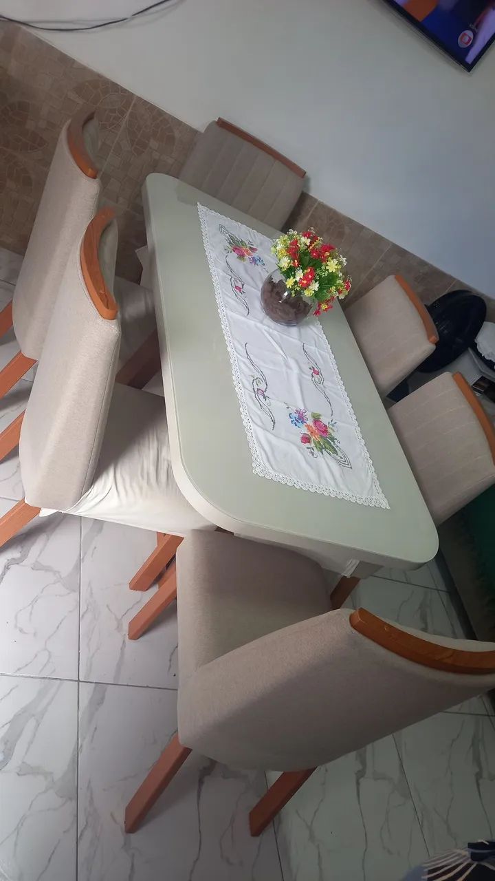 6 unidade cadeiras estofadas - Foto 5