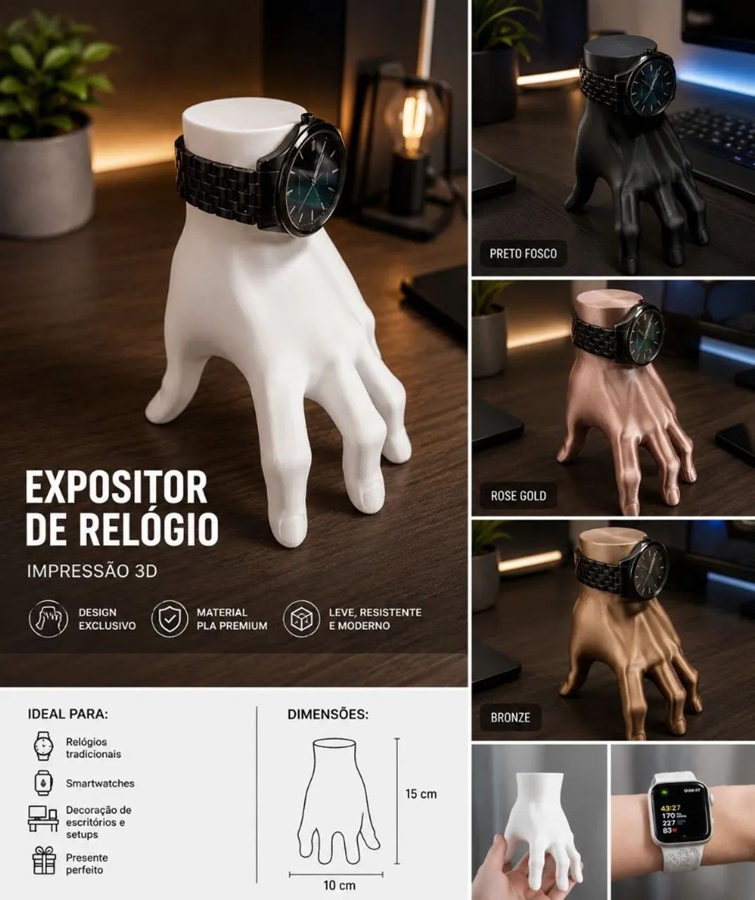 Expositor para relógios