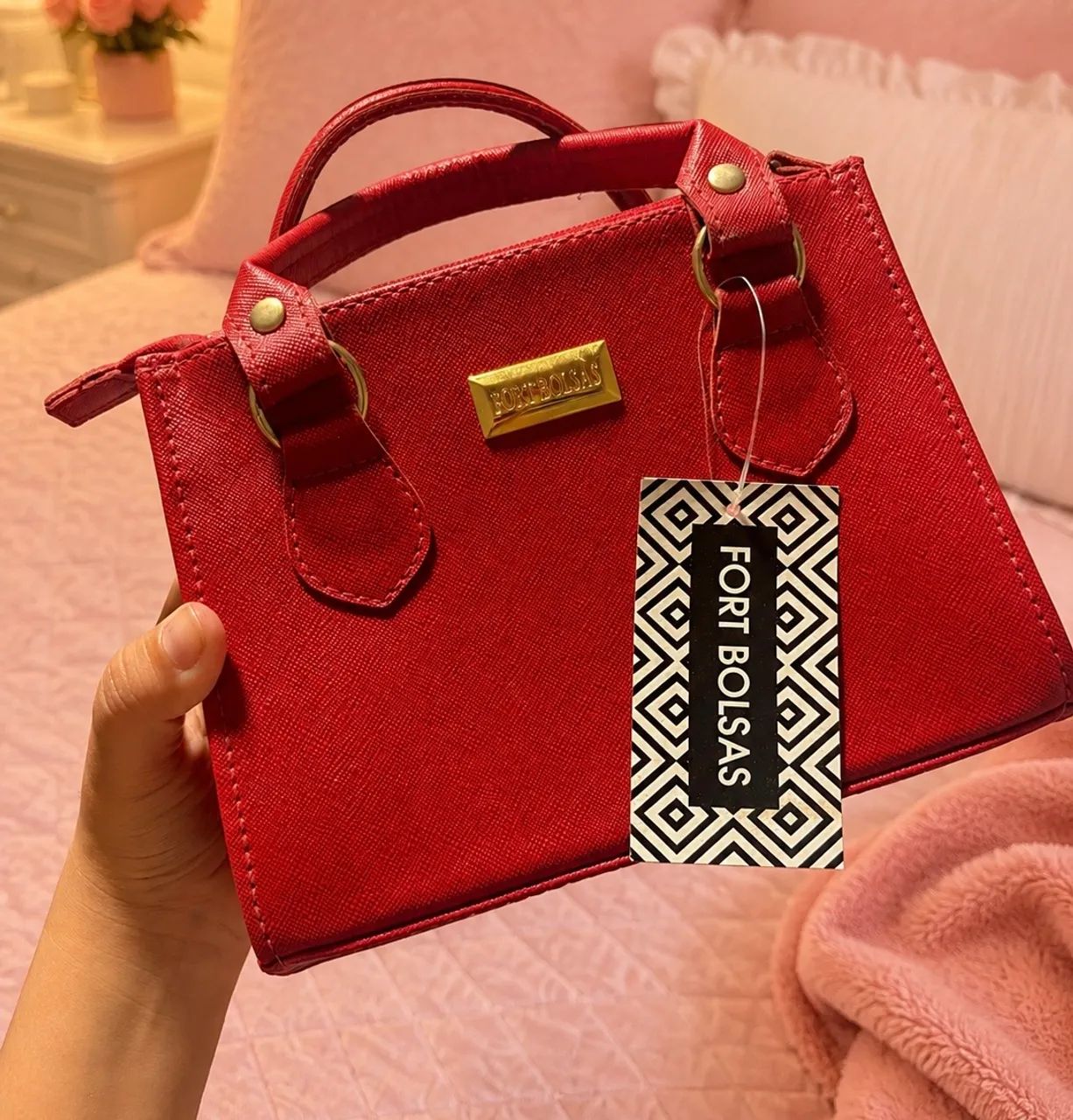 Bolsa Feminina Vermelha  - Foto 3