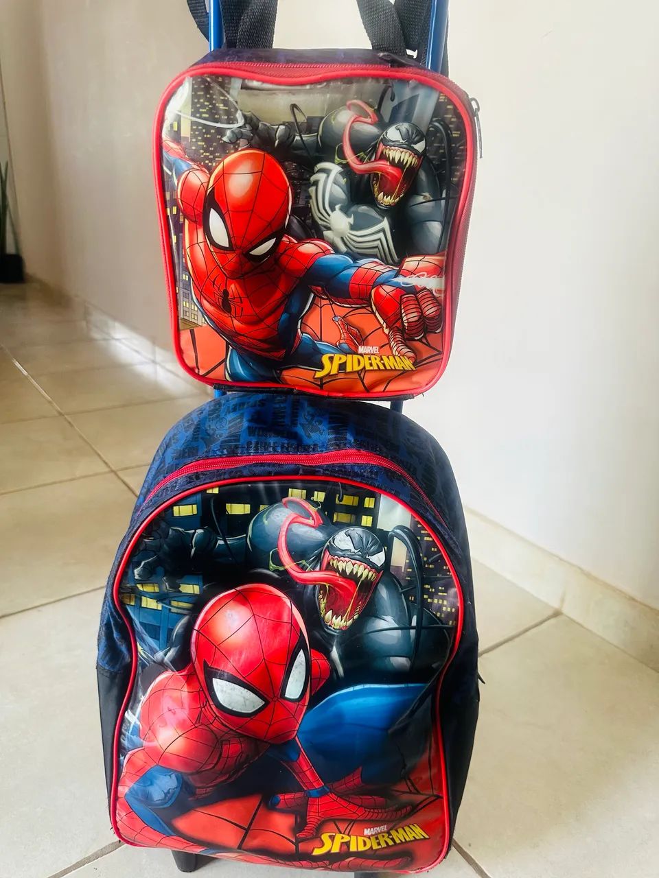 Mochilas com lancheira escolar infantil 