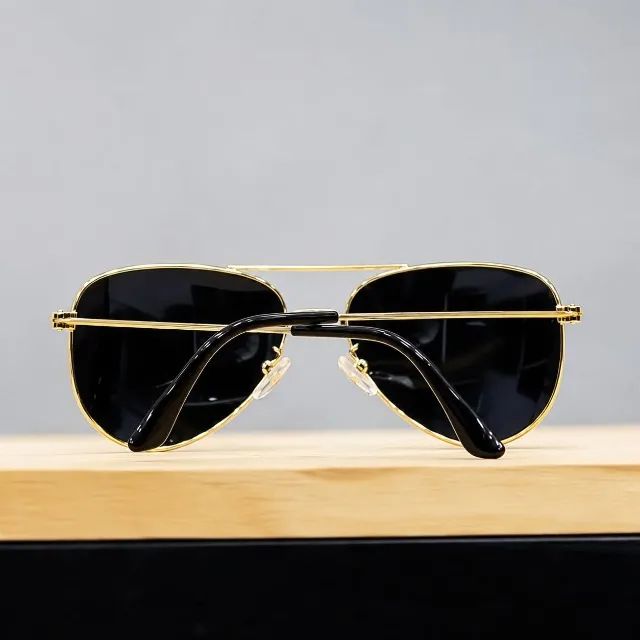 Aviador Tradicional Dourado e Preto - Foto 2
