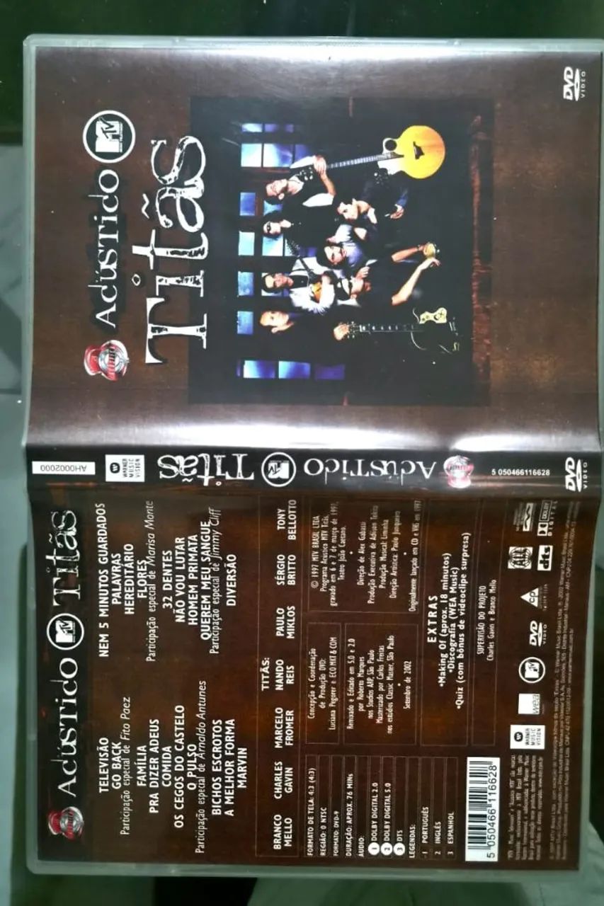 DVD acústico o titãs