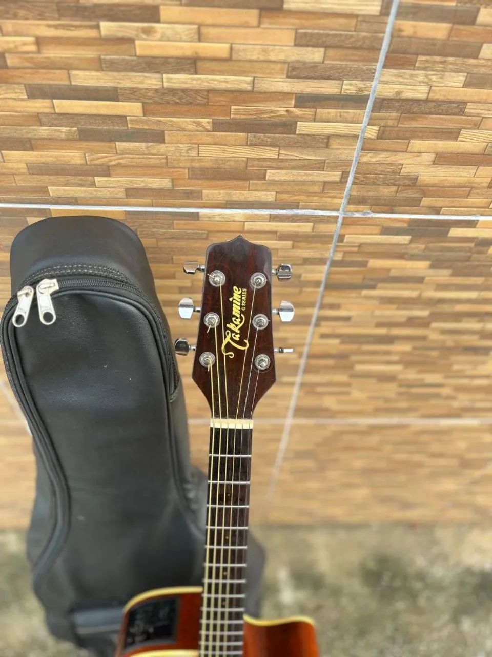 Violão Takamine Eg-530 SC BF koreano Tampo maciço  aceito trocas  - Foto 6