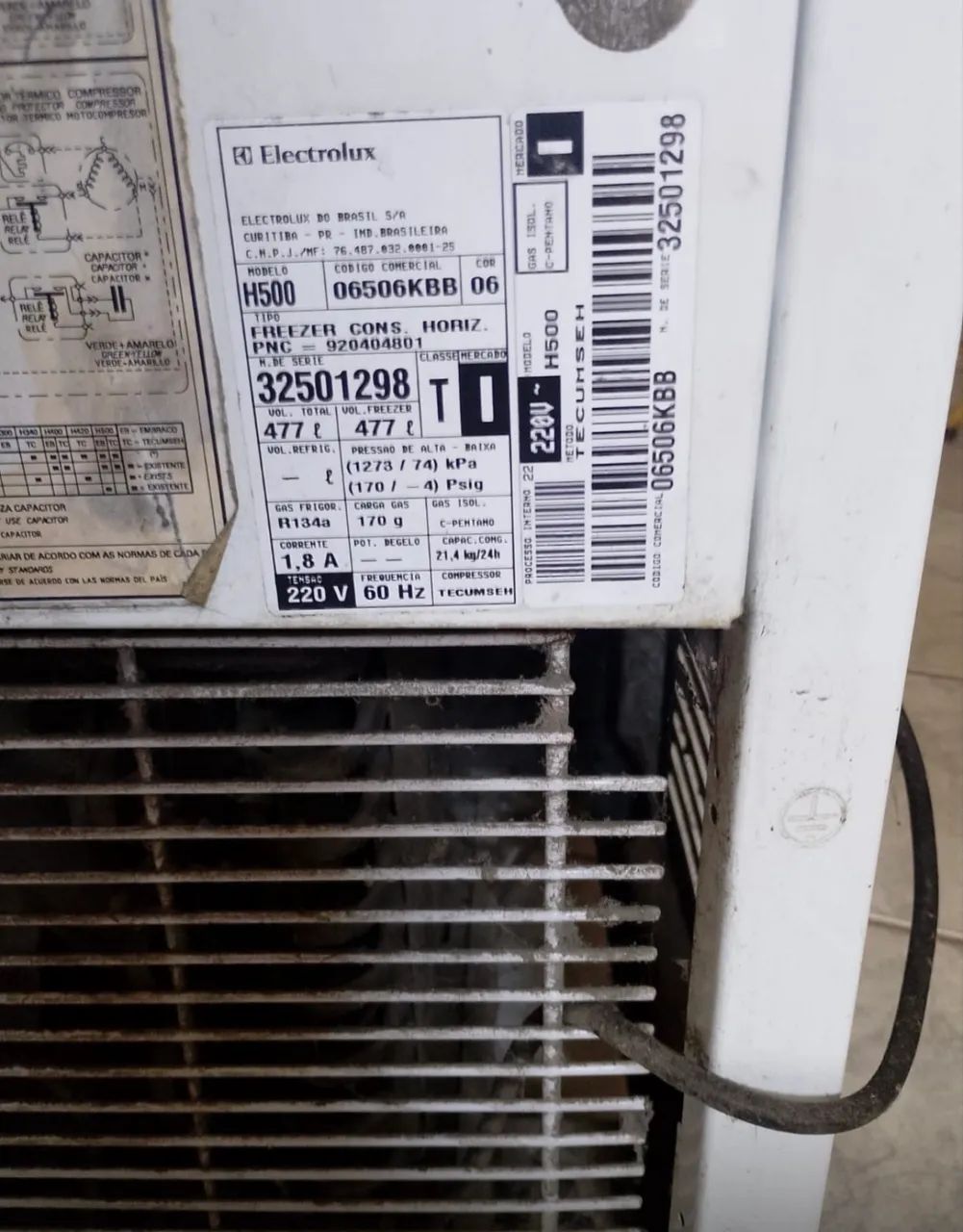 Freezer Electrolux vertical H500 com chave  - Foto 5