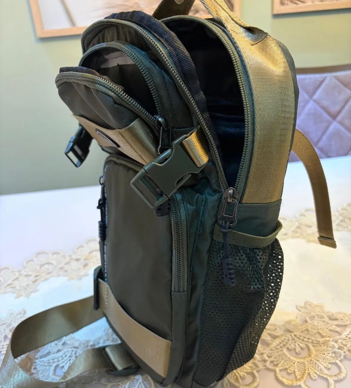 Bolsa de Ombro Casual para Homens, Bolsa Transversal Leve - Foto 2