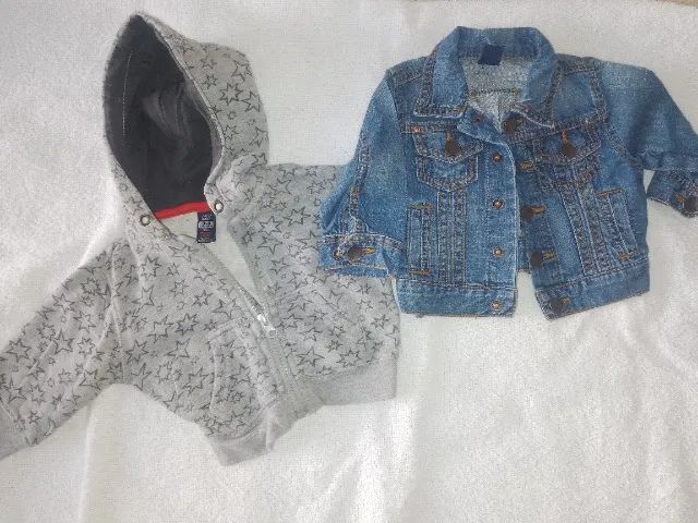 Conjunto Moletom+ jaqueta jeans Zara kids - Foto 2