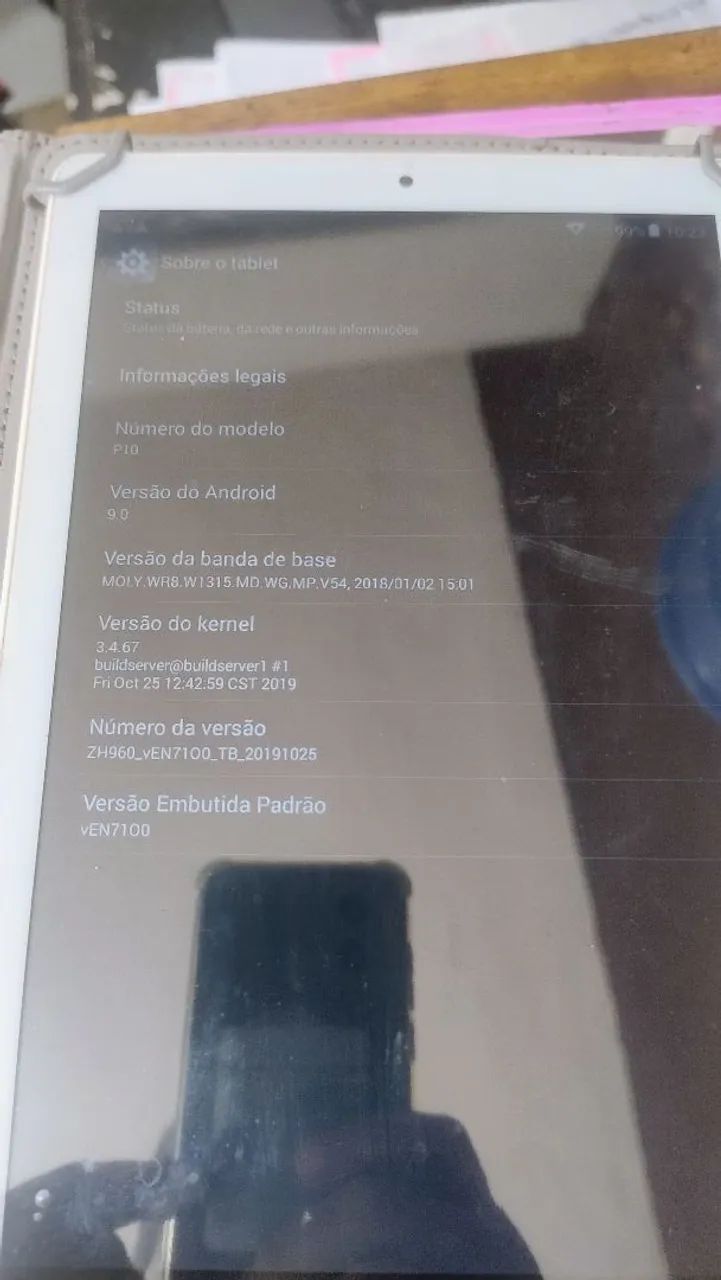 Tablet 10 Pol para leitura e vídeos 100,00