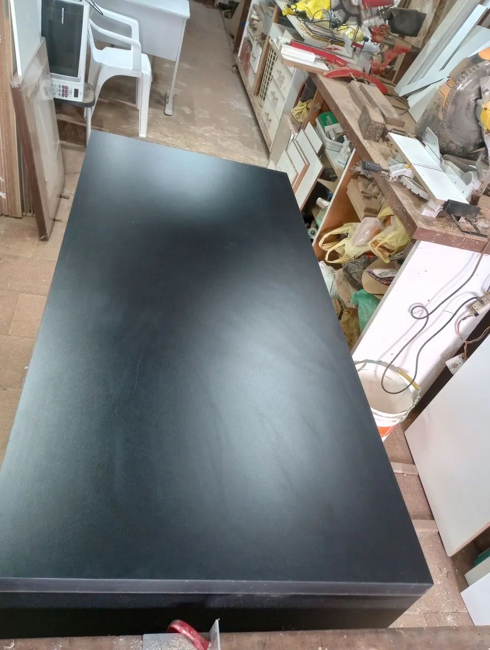 BANCADA / BALCÃO EM MDF PRETO. - Foto 4