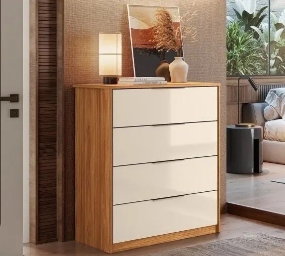 Cômoda Alia com 4 gavetas - Promoção 