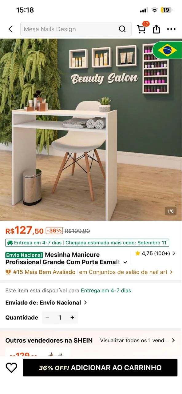 Mesa de manicure 
