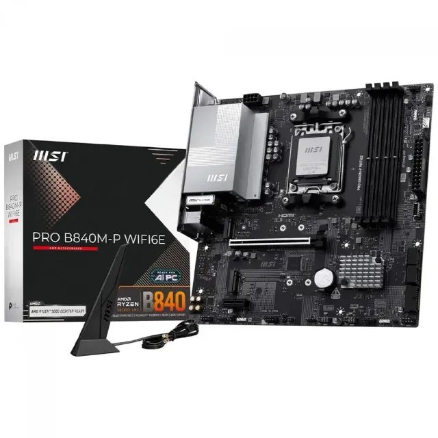 KIT UPGRADE AM5 R5 7600X+B840M-P+ 16GB 2X8 KINGSTON DDR5 5200MH NOVO COM NF/G - Foto 2