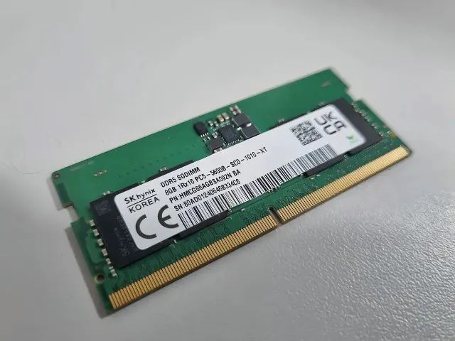 Par Memórias RAM Notebook SK Hynix DDR5 16GB (2x8GB) 5600MHz