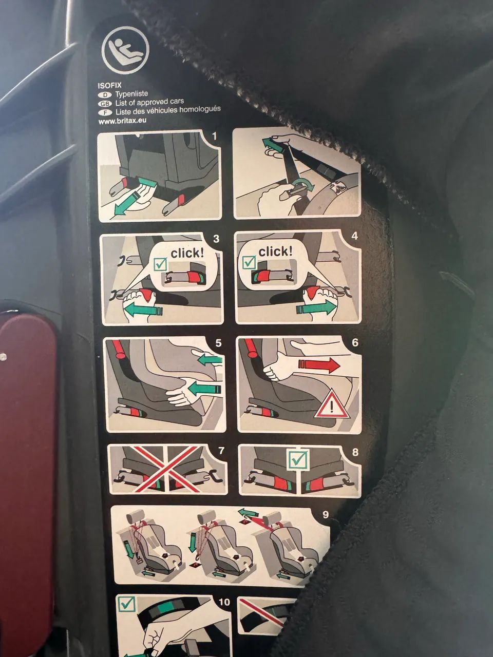 Cadeirinha infantil BRITAX / FORD para carro com isofix - Foto 5