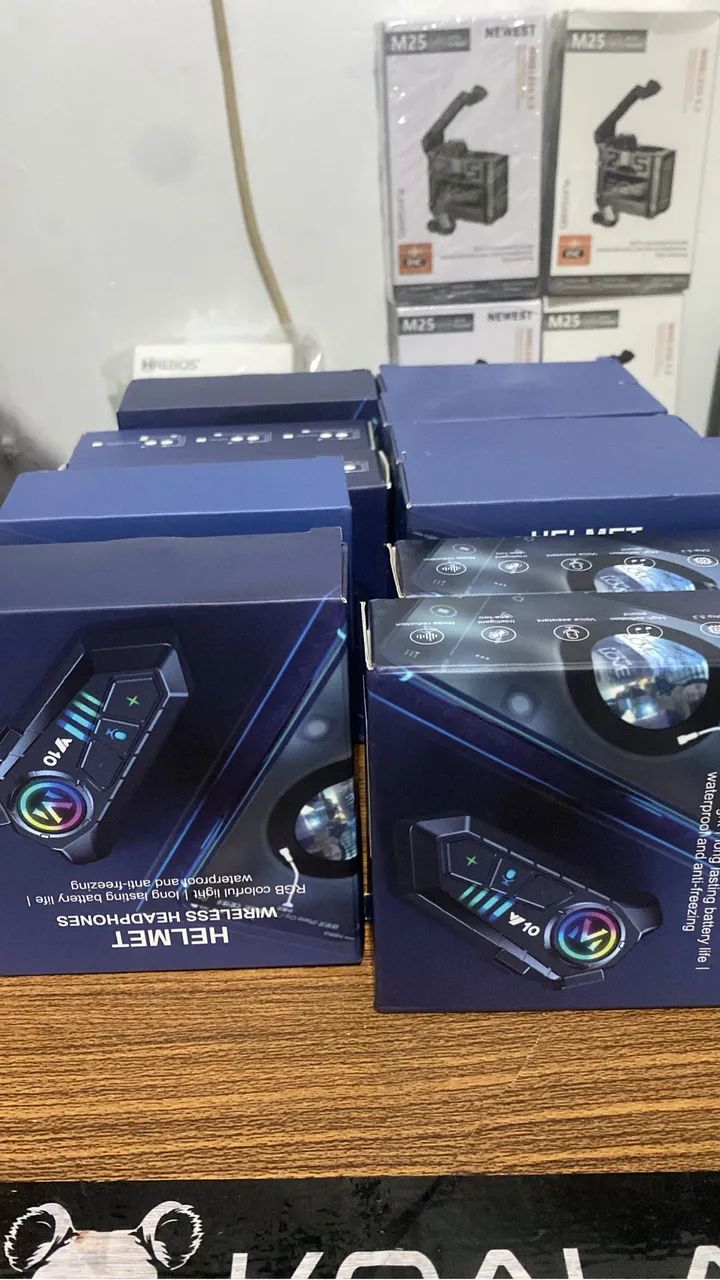 Fones para capacete novos 
