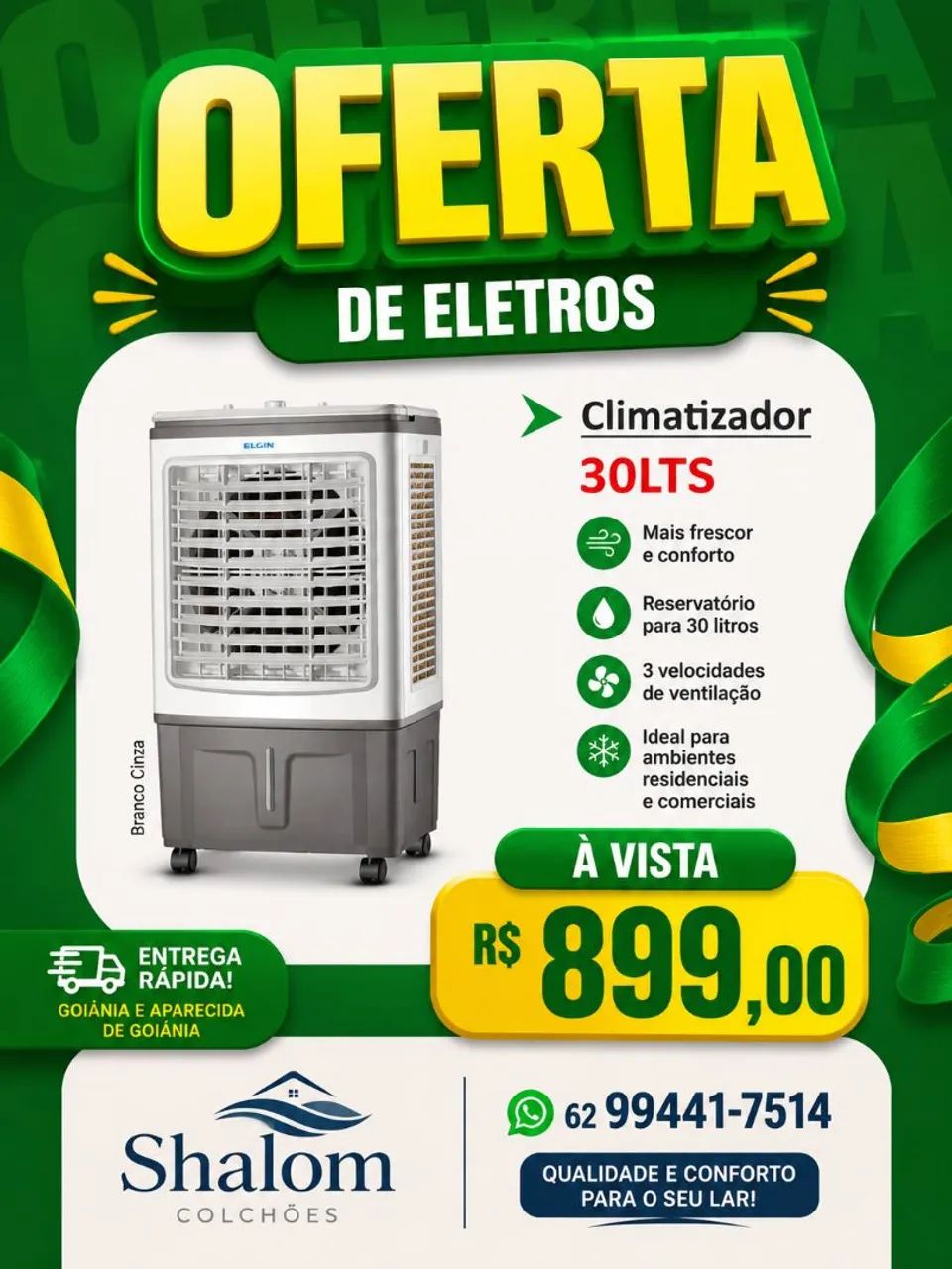 Climatizador 30 litros 