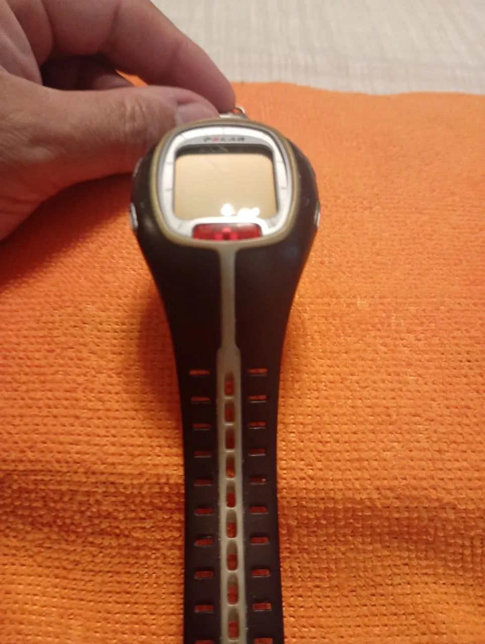 Relógio Polar rs200 caixa e pulseira em borracha. - Foto 3