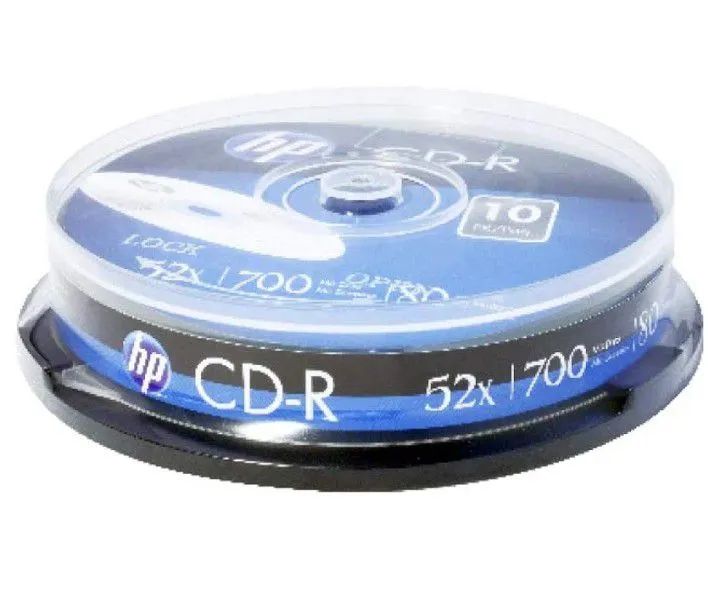 CDR HP Gravável Pino c/10 mídias 