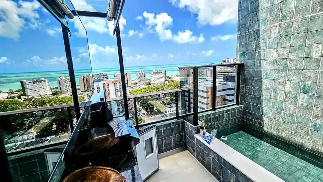Cobertura 2 quartos com vista para o mar na Ponta Verde, 100% mobiliada e decorada. - Foto 4