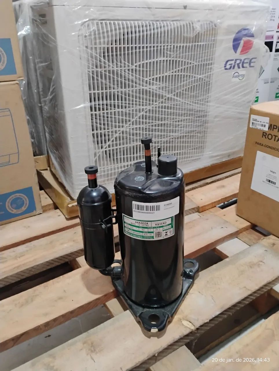 COMPRESSOR RECHI MOD 44A302A R410A 220V 12000BTU - Foto 4