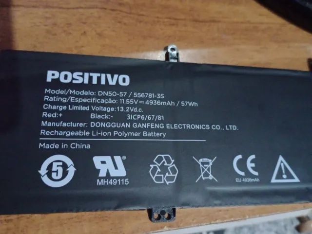 Bateria do Notebook positivo modelo Dn50-57 - Foto 3