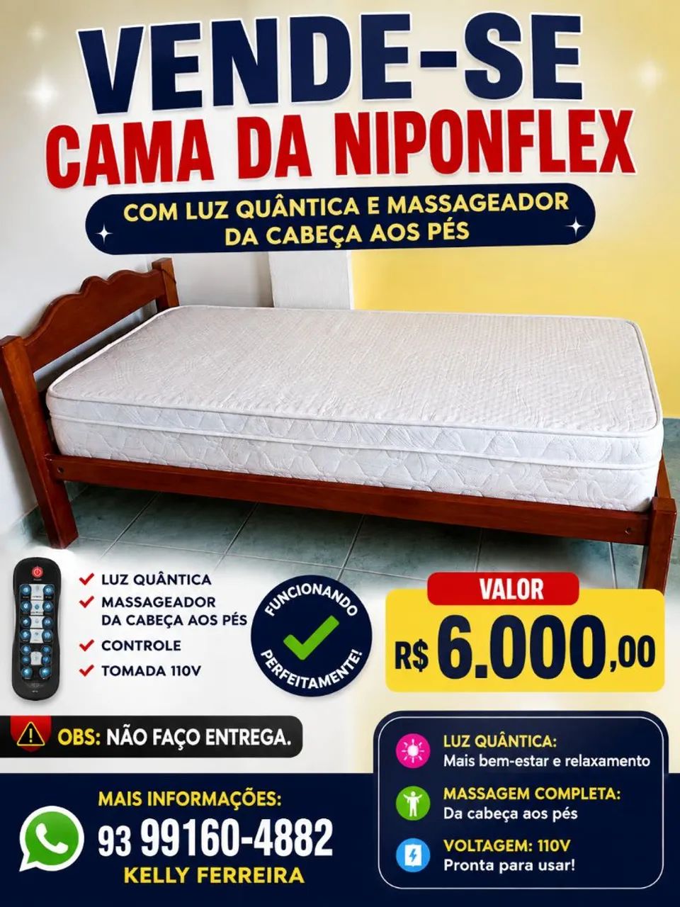 Vendo cama da niponflex 
