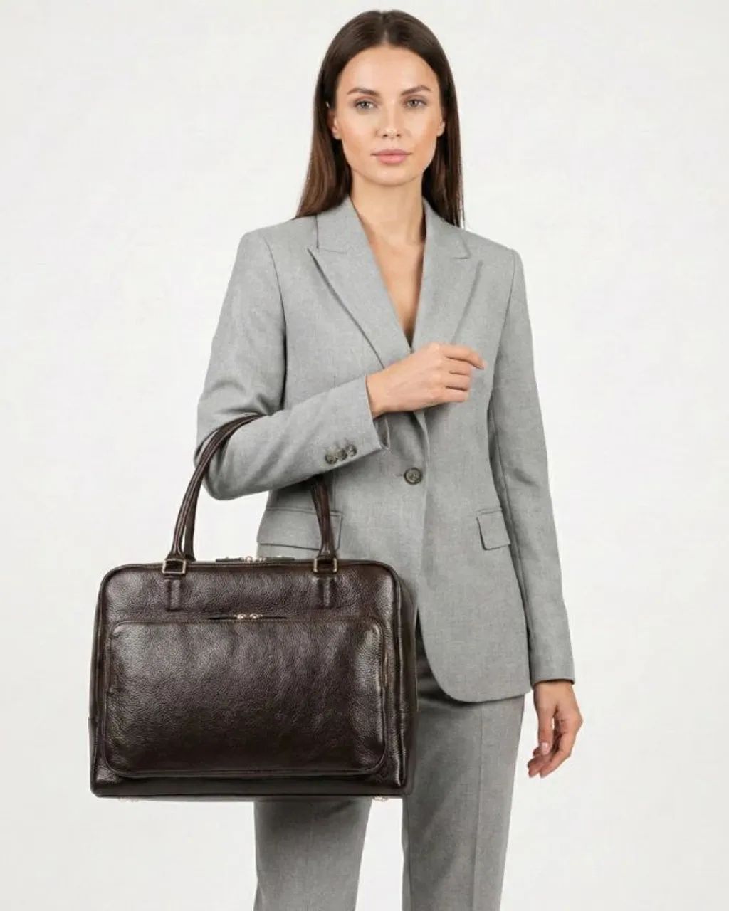 Bolsa feminina de couro classic  - Foto 2