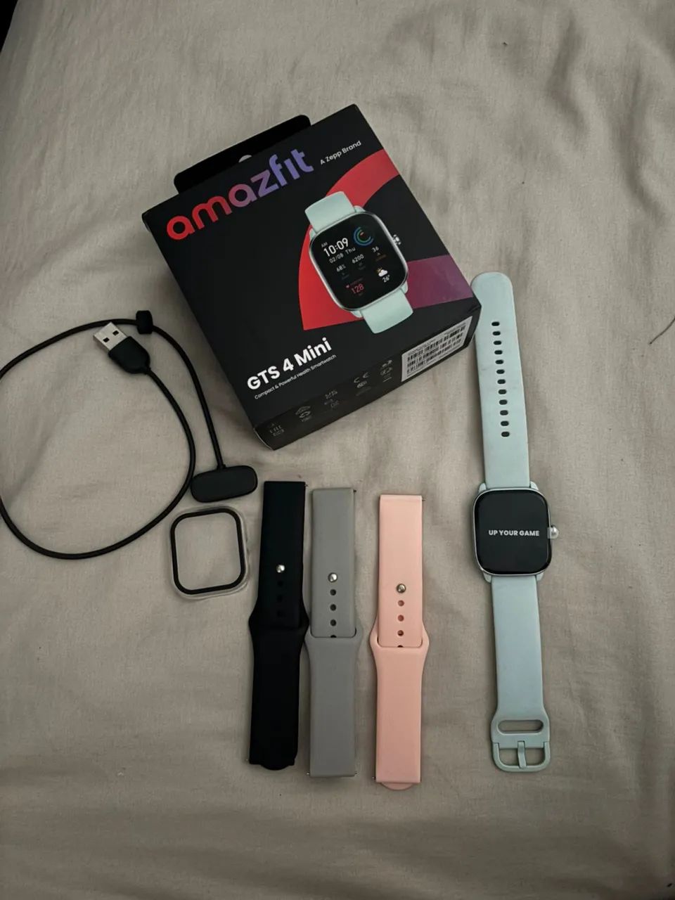 Relógio Amazifit GTS 4mini cor gelo