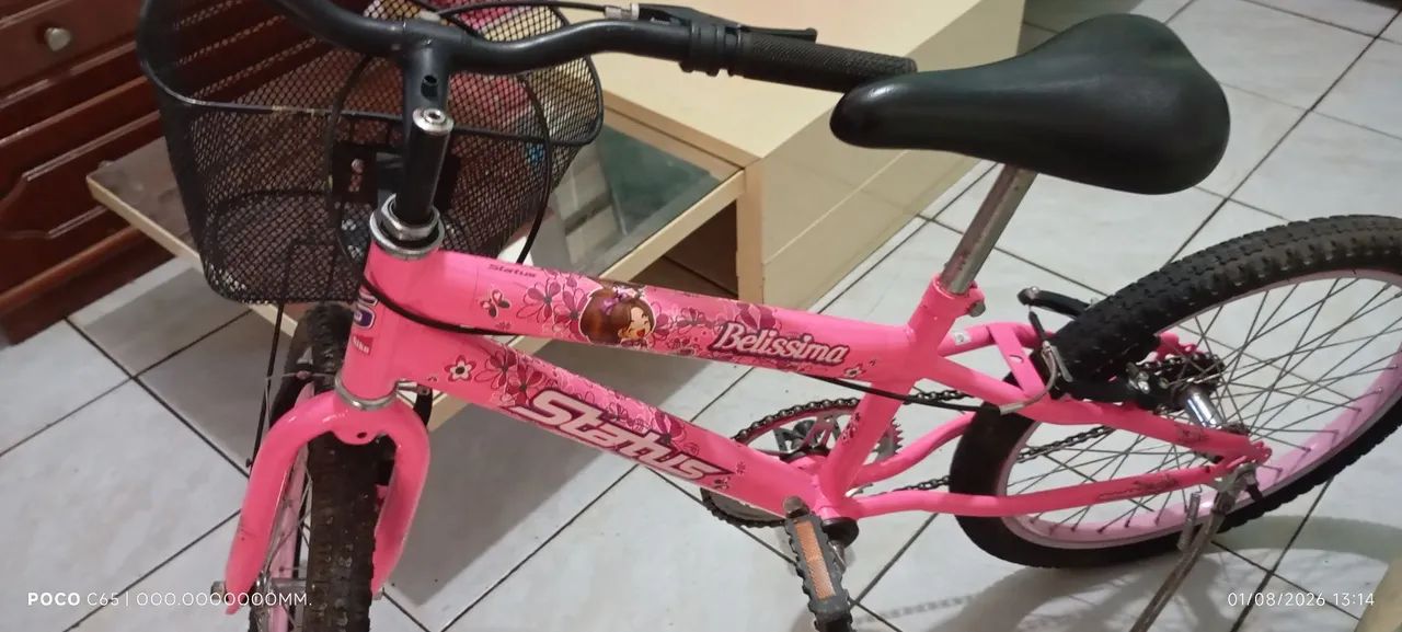 bicicleta infantil Belíssima Status Aro 20  - Foto 4