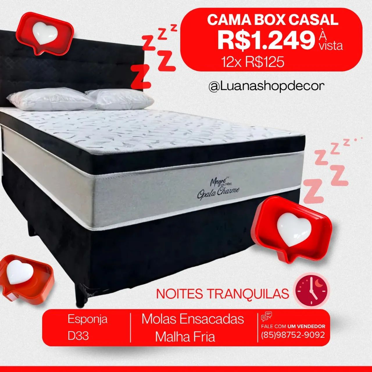 Cama Box Luxo Molas ensacadas Promoção  - Foto 3