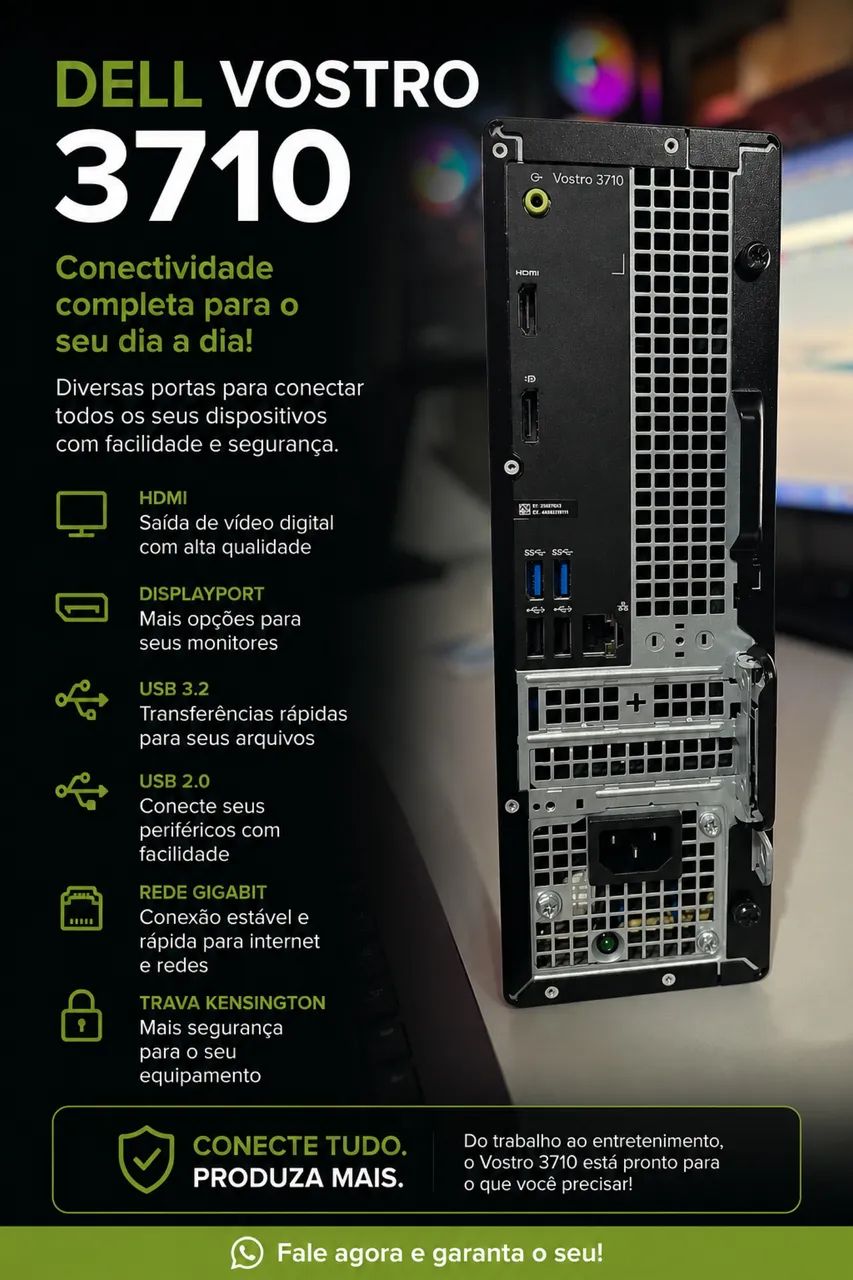 Dell Vostro 3710 i3 12ª Geração | 16GB RAM | SSD NVMe | Super