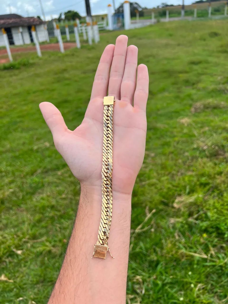 Pulseira Groumet tripla 