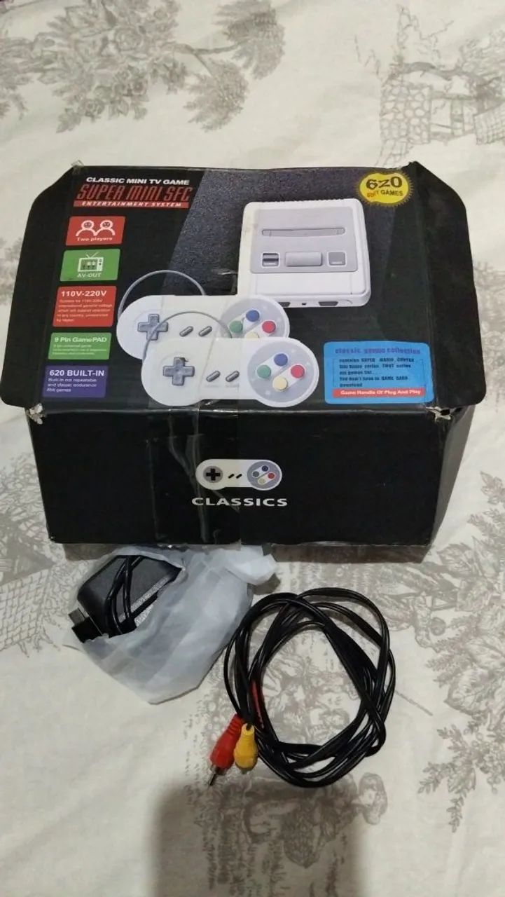  Super Mini Sfc Com 620 Jogos Troco em jogos de Mega Drive,Sup.Nintendo ou Nintendo 64.