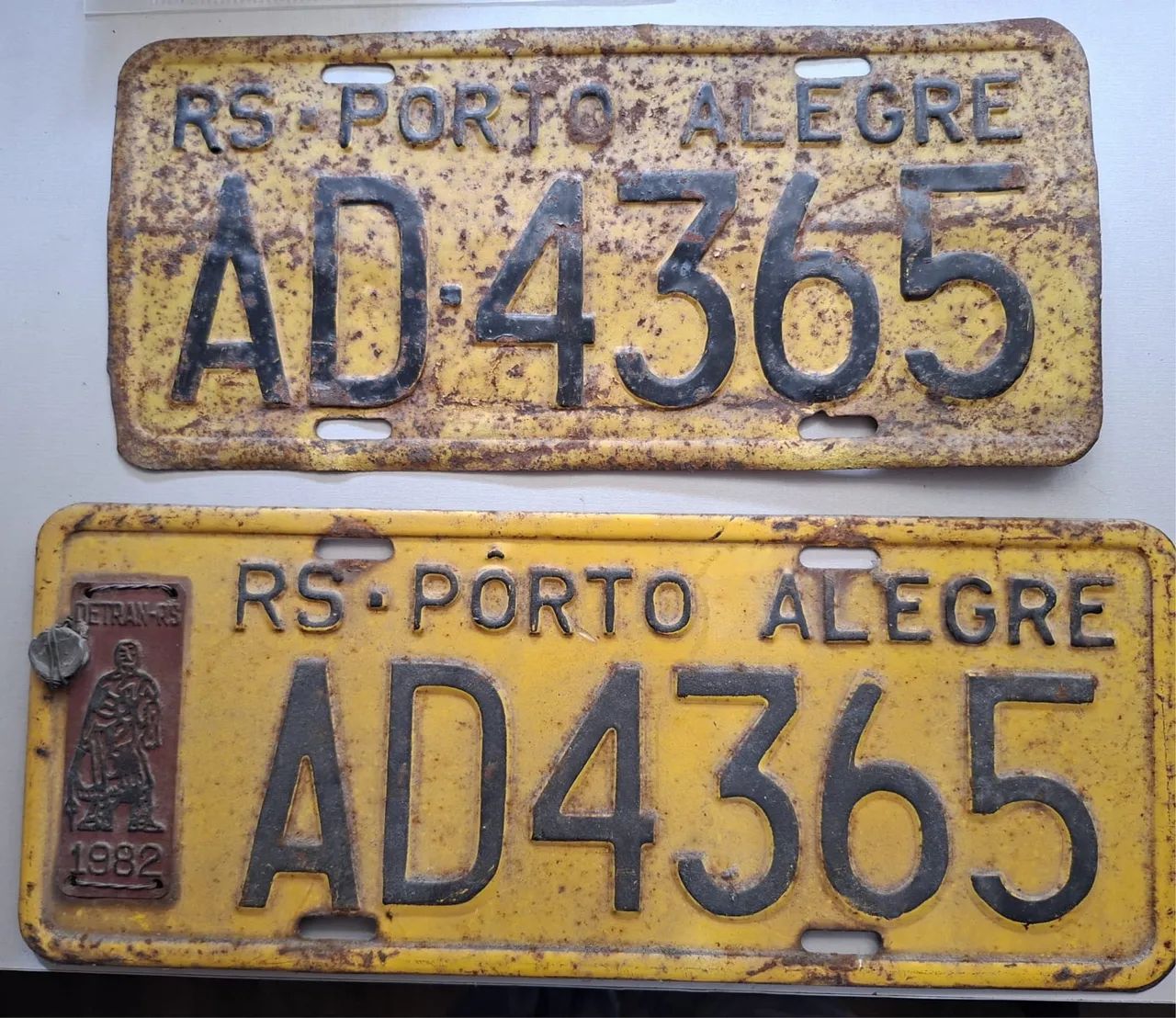 Placas amarelas da década de 50, 60, 70 e 80!  - Foto 2