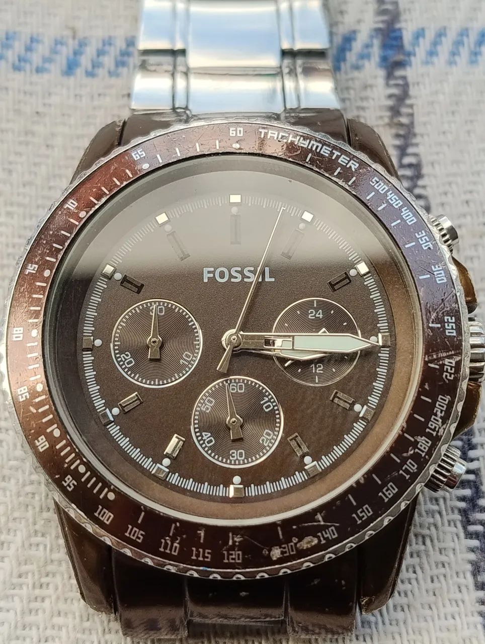 Relógio Fossil Cronógrafo Original - Marrom - Foto 2